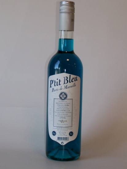 Liquoristerie de Provence, P'tit Bleu, Pastis de France en Coffret de 70 cl  + 2 verres