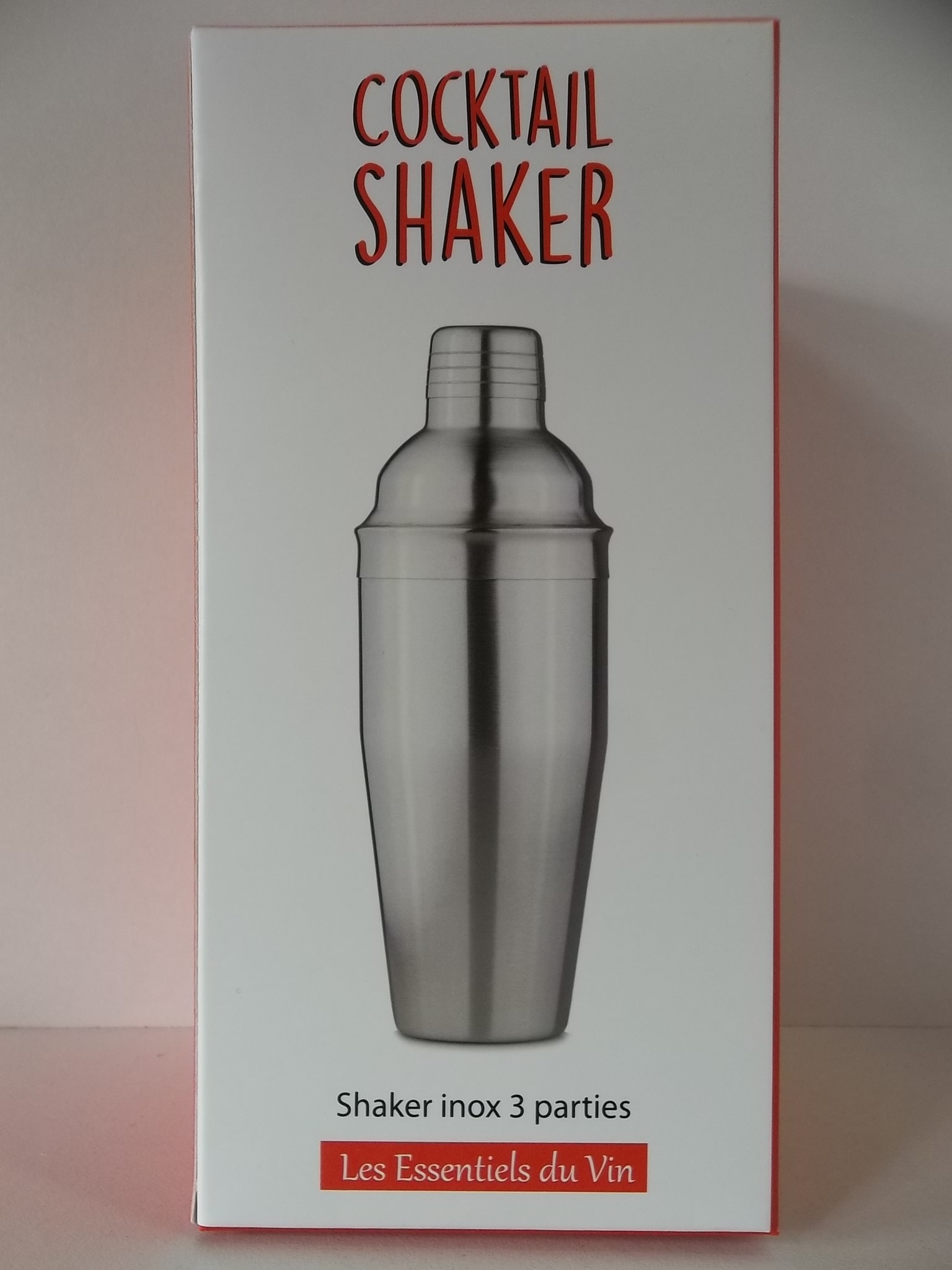 Shaker à cocktail en acier inoxydable avec presse-purée en métal 