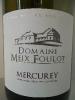 MERCUREY Blanc Dom MEIX FOULOT 2022 75 cl