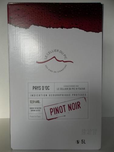 Bib 5 Litres Pinot noir Vin de Pays d'Oc