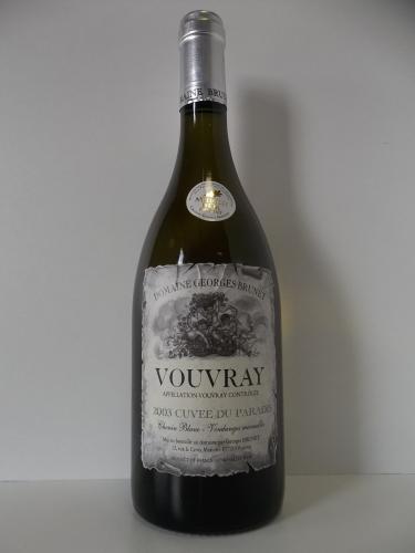 Vouvray Moelleux Vieilles Vignes plus de 60 ans  Cuvée du Paradis 2003 Domaine Georges Brunet