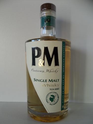 P&M Corsican Whisky  Single Malt Tourbé 42°C 70 CL