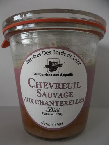 Pâté de Chevreuil Sauvage aux Chanterelles 200 Gr La Bourriche aux Appétits