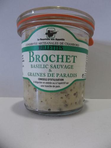 Rillettes de Brochet au Basilic sauvage et graines de paradis 100 gr La Bourriche aux Appétits
